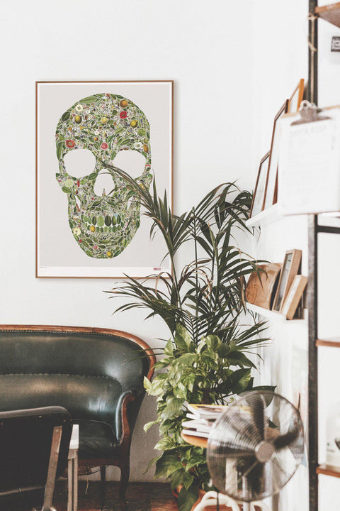 The Botanist - An Intricate Skull Poster