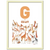 G som i Giraff - a Swedish letter poster