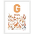 G de Girafa - a Portuguese letter poster