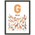 G als in Giraf - a Dutch letter poster