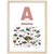 A de Avestruz - a Portuguese letter poster