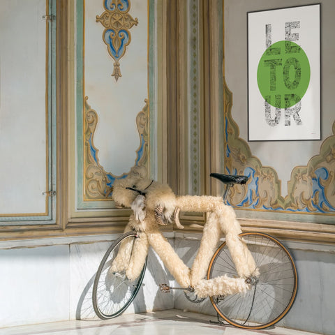LE TOUR vert - a Tour de France bicycle poster
